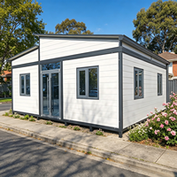Australie – Maison conteneur préfabriquée durable de 20, 30 ou 40 pieds, extensible, appartement mobile, pièce pliante à double aile avec portes doubles