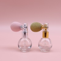 12ML rond HM H0194 verre poudre vaporisateur bouteille Airbag pompe pulvérisateur 13mm calibre exquis cosmétique utilisation vide bouteille roseau diffuseur