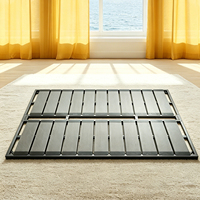 Base de lit en acier avec sommier à lattes assemblé, revêtement en tissu, fabrication OEM/ODM, dimensions personnalisées, pour usage hôtelier – Approvisionnement direct usine