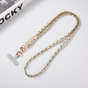 Cordón universal <span class=keywords><strong>para</strong></span> teléfono con cadena de perlas larga <span class=keywords><strong>para</strong></span> llevar cruzado, correa larga <span class=keywords><strong>para</strong></span> cuello y hombro <span class=keywords><strong>para</strong></span> mujer - Product Image 6