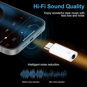 Hi-Fi geluidskwaliteit <span class=keywords><strong>USB</strong></span>-C naar 3,5 mm hoofdtelefoon Aux-aansluiting <span class=keywords><strong>adapter</strong></span> audioconverter - Product Image 6