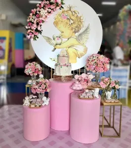Hochzeitsdekoration Zylinderständer Kuchenblumen-Desserttischständer für Party dekorative Schauregal Babyduschtisch Dekor