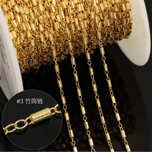 <span class=keywords><strong>E635</strong></span> Moda Nueva 14K Cadena Llena de Oro Permanente Gf Rodillo Cadena Joyería Cadenas Collar Fabricación - Product Image 5