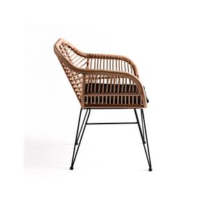 Cheap Rattan 3 Piece Parvekesetti <strong>Conservatory</strong> Sofa Table and <strong>Chairs</strong> Sets <strong>for</strong> Garden Patio Metal Frame Leisure Wicker Bistro Set - Product Image 5