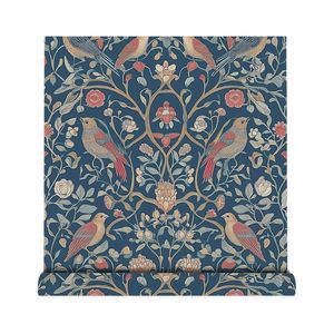 Creation Of Time And Space Morris Style Floral Bird Wallpaper Self Adhesive Waterproof For Wall Cabinet Renovation - Product Image 5