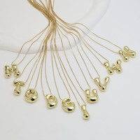 Mode Hip Hop Chunky Lettre Collier Bulle Ballon Initial Charmes Collier Pour Les Femmes
