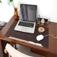 Tapis de bureau carré en feutre non tissé Zen asiatique pour clavier et souris par Mofete