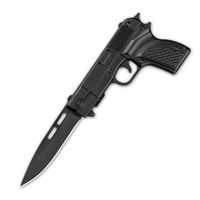 Couteau de poche pliant en acier inoxydable 3Cr13 en forme de pistolet pour le camping, l'EDC et les activités de plein air