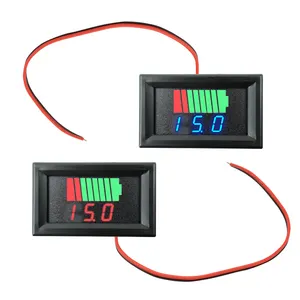 Indikator kapasitas baterai penguji daya Meter tampilan LCD asam timbal