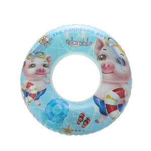Flotador Inflable de Pollo Feliz para Niños, Anillo de Natación de PVC de 28 mm de Grosor con Diseño de Dibujos Animados, Juguete Acuático - Product Image 2