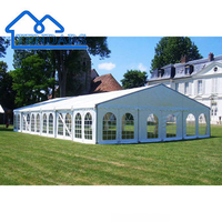 Tente de réception blanche sur mesure 10x20 15x20 15x30 20x30, tente de mariage, tente de fête, structure en alliage d'aluminium, grande tente extérieure pour événements