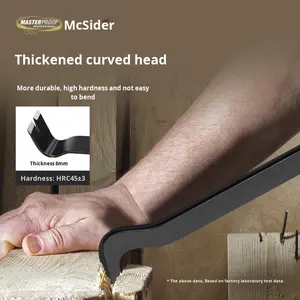 เหล็กงัดอเนกประสงค์เกรดอุตสาหกรรม OEM สำหรับซ่อมรถยนต์ ด้ามจับแบบแบน ดึงตะปู ปรับแต่งได้ตามต้องการ ใช้งานง่ายสำหรับงานไม้ - Product Image 3