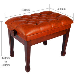 Taburete de Banco de Piano de altura ajustable SB019 Yinyu con acolchado de cuero PU suave para pianistas profesionales y estudiantes de música - Product Image 2