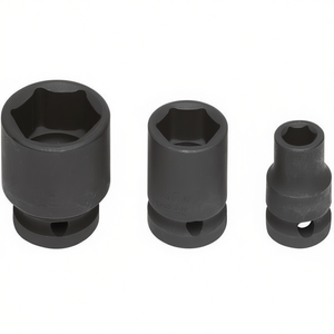 Fervi <b>Impact</b> <b>Socket</b> Wrench Set 3 Pc Metric Hex Drive Tool Kit - Product Image 2