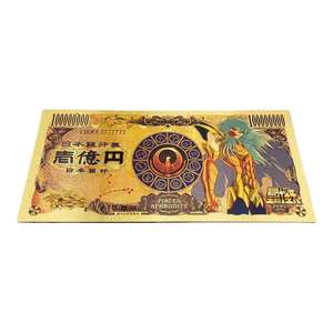 12 Diseños, Anime Japonés, Oro, Saint Seiya, Moneda, 100 Millones de Yenes, Colección de Billetes de Banco de Plástico Dorado - Product Image 4
