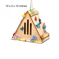 Bricolage écologique suspendu artisanat Nature papillon coccinelle insecte bénéfique nid d'hôtel en bois Kits de maison papillon