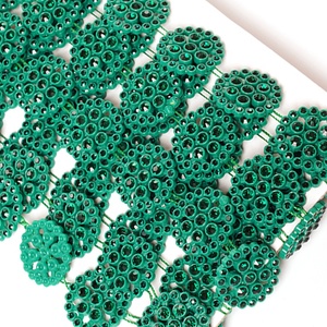 Verde de la forma redonda de <span class=keywords><strong>cristal</strong></span> recorte rhinestone caliente del arreglo rollo de cadena de strass de bandas - Product Image 6