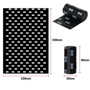 Sacs à déjections canines biodégradables en PVC imperméable de haute qualité avec distributeur de laisse LED et support pour sacs à déjections - Product Image 1