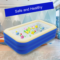 Piscine gonflable d'extérieur de 130 cm pour enfants, piscine familiale en PVC épaissi pour jardin, cour arrière, fête aquatique d'été