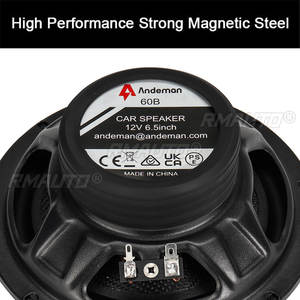 Andeman 2 pièces, haut-parleurs coaxiaux de voiture 6,5 pouces 12V 150W, système audio stéréo pour véhicule, haut-parleurs à gamme complète de fréquences, non destructifs - Product Image 2