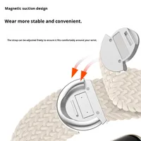 Bracelet de montre personnalisé en gros S11 en nylon tissé avec fermoir magnétique rond 42 mm 46 mm