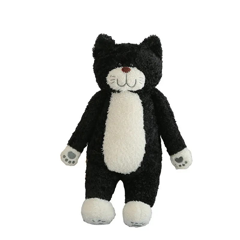 Wholesale Popular custom soft creative black and white cat squishy Stuffed Animals Products plush toys