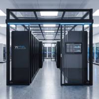 Centre de données W-TEL à double rangée haute densité, étanche IP67 et anti-poussière |   Infrastructure de serveur modulaire 37U pour clusters d'IA GPU
