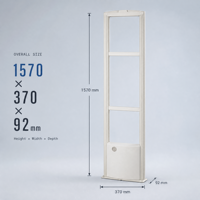 Antenne RFID ABS RF 8,2 MHz, système antivol EAS, modèle MJ131, marque MIJIN, portique de sécurité pour supermarchés et magasins de vêtements, portée de détection