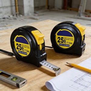Tape Measure 7.5m Steel Blade Lever Lock Automatic Return Metric For Home Woodworking - Product Image 2
