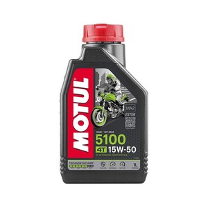 Filtro de Aceite Motul 5100 15W-50 4T 1L para Motocicleta Doble Propósito, Carretera y Todoterreno, Sintético de Éster, Hecho en Italia - Product Image 1