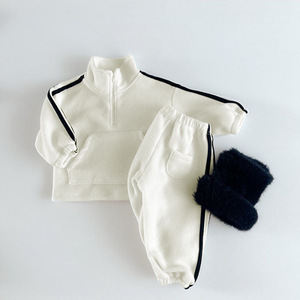 Conjunto de Ropa Infantil Otoño Invierno 2026, 1 2 <span class=keywords><strong>3</strong></span> 4 5 6 <span class=keywords><strong>Años</strong></span>, Conjunto de Dos Piezas Grueso para Niños, Sudadera con Pantalones Largos, Trajes Deportivos para Niños - Product Image 4