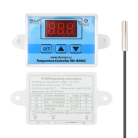 Controlador de Temperatura LED W3002 de 12V 24V 110V 220V CA 110-220V, Termostato Digital con Transformador