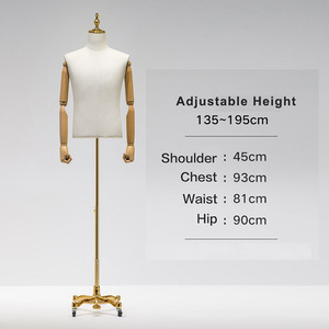 Maniquí de <span class=keywords><strong>Torso</strong></span> Masculino Lavinia para Exhibición en Escaparates, Soporte de Medio Cuerpo para Trajes de <span class=keywords><strong>Hombre</strong></span> - Product Image 2