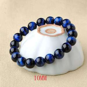 Bracelet Œil de Tigre Bleu Naturel Effet Éclair, Vente Chaude, Qualité Supérieure, Vente Directe Fabricant - Product Image 3