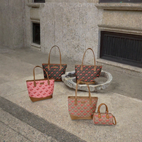 MAY ZOO – Sac à main décontracté multi-pièces en PU pour femme, personnalisable, de marque de luxe, avec fermeture éclair, grand format – Fabrication originale