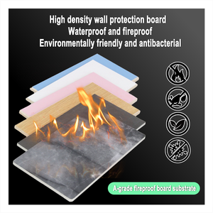 Panneau de mur de revêtement de panneau de silicate de calcium de panneau de ciment imperméable ignifuge de la catégorie 100% - Product Image 3