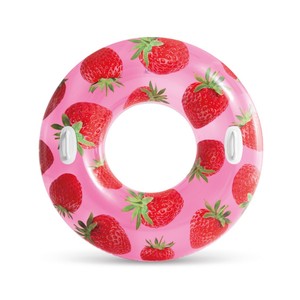 Bouée de natation gonflable INTEX56261 en PVC avec poignées, motifs fruits (ananas, pastèque, fraise), portable et sécurisée pour enfants - Product Image 3