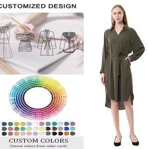 Se Aceptan Muestras Personalizadas de Vestidos Casuales de Verano y Otoño para Mujer, Elegantes y con Estilo para el Trabajo - Product Image 2