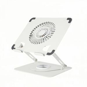 Nouveau support d'ordinateur portable de jeu RGB avec ventilateur de refroidissement magnétique, rotation à 360°, hauteur réglable ergonomique, support de téléphone ultra-fin pour 15-17 pouces - Product Image 1