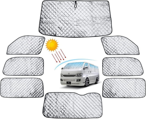 10 pz. Tendine Parasole Spesse per Finestrini Auto Complete per <span class=keywords><strong>Santa</strong></span> <span class=keywords><strong>Fe</strong></span> 2024-2025-2026, Accessori Copertura <span class=keywords><strong>Parabrezza</strong></span> e Finestrini Laterali Posteriori Anti-UV - Product Image 4