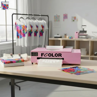 FCOLOR tout en un PET Film A3 DTF imprimante et four pour XP600 Alta résolution Dtf imprimante impression par transfert de chaleur