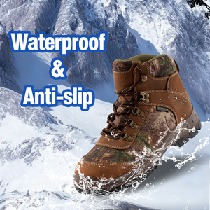 Botas de Seguridad Impermeables para <span class=keywords><strong>Hombre</strong></span> y Mujer, Calzado Profesional para Senderismo al Aire Libre, Escalada, Caza, Punta de Acero, Transpirable - Product Image 2