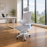 Chaise de jeu ergonomique avec dossier en maille, accoudoirs rabattables, vente en gros d'usine, bonne qualité, pivotante, réglable en hauteur, chaise de bureau/ordinateur