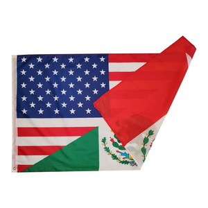 Drapeau en polyester d'amitié 90x150cm avec 2 œillets en stock - Product Image 2