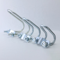 Connecteur de tuyauterie supporté galvanisé personnalisé croix double collier de serrage en forme de U boulons en U