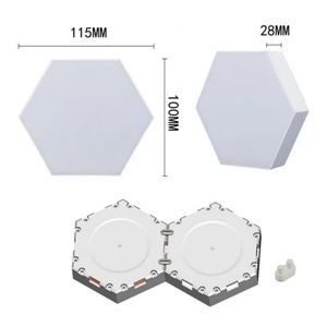 Kit de 6 Luces LED Hexagonales para Juegos, Versión WIFI, Iluminación Ambiental para Habitación de Juegos, Ensamblaje DIY - Product Image 4