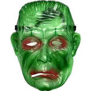 Op Maat Gemaakte Luxe Creatieve Pvc Halloween Traktatie Cadeau Doen Alsof Halloween Transparant Frankenstein Masker Voor Feest