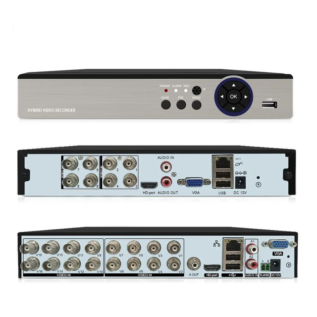 Hot Trend 16CH 2MP H.265/H.264 Digital Video Recorder XMeye AHD/TVI/CVI/CVBS 2U 2HDD SATA 2x8TB DVR Security System