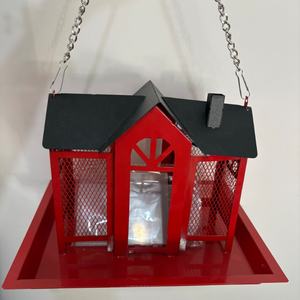 Bahçe Dekoru Kuş Yemlikleri Ev Tipi Asılı Metal Yabani Kuş Yemliği Açık Hava Büyük Kardinal Kuş Yemliği Kuş Evleri Sincap Geçirmez - Product Image 4