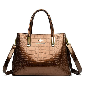 Bolsos de Hombro de Lujo con Patrón, Bolsos de Mano de Cuero PU Patentado para Mujer, Bolsos de Moda con Asa para Mujer, Bolsas de Mujer - Product Image 1